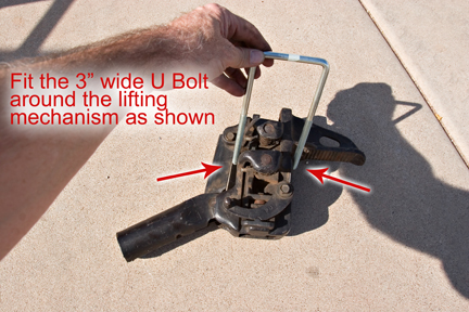 Fit the U bolt
